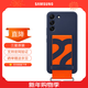 三星（SAMSUNG） Galaxy S22 5G原裝手機殼 掛繩式保護套 s22炫彩液態(tài)硅膠保護殼 S22【藍色】