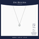DE BEERS 戴比爾斯 Aura 水滴形切割鉆石項鏈 18K白金【新年禮物】 18K白金鉆石項鏈