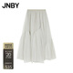 JNBY/江南布衣25夏半身裙女網(wǎng)紗A型寬松層次立體捏皺設計5P6D1575H