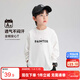 左西男童T恤長(cháng)袖春秋2025新款兒童衣服純棉男孩打底上衣服 白色 140