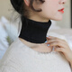 2021秋冬新款百搭高領(lǐng)保暖小圍脖套頭針織彈力假領(lǐng)子頸帶護頸毛衣衣領(lǐng)裝飾 CQ 黑色