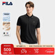 FILA 斐樂(lè )官方領(lǐng)航POLO短袖t恤2025年夏季時(shí)尚休閑涼感上衣男子針織衫