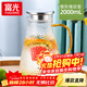 富光 玻璃杯耐熱玻璃涼水壺帶把手大容量家用壺花茶杯子茶壺冷水壺