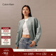 Calvin Klein【防水】Jeans春秋女士戶(hù)外運動(dòng)潮流ck側拉鏈棒球領(lǐng)夾克外套 PFF-石板灰 XS