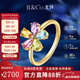 IL&CO尤珂「和彩之花」18K黃金天然碧璽戒指女花朵彩寶送女友新年禮物 天然碧璽黃晶 紫晶 托帕石橄欖石 12號