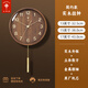 北極星（POLARIS） 新中式客廳胡桃實(shí)木掛鐘擺鐘家用中國風(fēng)創(chuàng  )意時(shí)鐘飾時(shí)尚藝術(shù)鐘表 全數字玻璃款擺鐘 13英寸 （直徑32.5厘米）