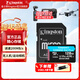 金士頓（Kingston）大疆pocket3 Action4 5pro存儲卡無(wú)人機TF卡MicroSD監控攝像運動(dòng)相機行車(chē)記錄儀高速內存卡U3V30A2 SDCG4/128G【高性?xún)r(jià)比丨讀速200M/