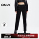 ONLY秋季加絨保暖高腰顯瘦小腳九分牛仔褲女|124449016 J09 深牛仔灰色 165/68A/M