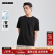 利郎液氨短袖t恤男純色冷萃T恤夏季新品棉質(zhì)情侶T恤打底衫免燙半袖 黑色（G5XTX8722Y） 4XL 190/104A