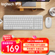 羅技（Logitech）MK251無(wú)線(xiàn)藍牙鍵盤(pán)鼠標套裝 辦公商務(wù)筆記本電腦 數字鍵盤(pán)99鍵白色鍵鼠套裝（K251鍵盤(pán)+M196鼠標）