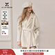 香影雙面呢羊毛大衣女2025冬季新款呢子中長(cháng)款高級感白色毛呢外套 米白 M 160/84A/95-110斤