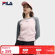 斐樂(lè ) 斐樂(lè )官方女裝針織長(cháng)袖衫2025秋季新款時(shí)尚修身拼色插肩袖長(cháng)T 桃仙粉-PK L 170/88A/L