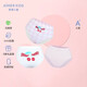 愛(ài)慕兒童（AIMER KIDS）愛(ài)慕兒童內褲女童中腰三角褲3條裝3A抗菌內褲AK122B672白粉150
