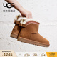 UGG秋季新款女士時(shí)尚舒適保暖純色平底圓頭短筒休閑雪地靴1174517 CHE | 栗色 38