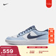 耐克陸沖滑板鞋春季新款運動(dòng)經(jīng)典抓地NIKE SB FORCE 58 HJ3489 141白/閃電藍/白/灰石板藍 42.5