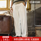 馬登工裝Easypants男士休閑褲白色通勤直筒褲美式寬松垂感長(cháng)褲子男秋 象牙白 L