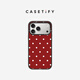CASETIFY【新品上市】 經(jīng)典波點(diǎn)系列 適用于iPhone17/16/15 Pro/Max  蘋(píng)果手機殼 紅色波點(diǎn) 透明黑框MagSafe iPhone 17 Pro Max