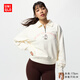 優(yōu)衣庫女裝男女同款親子UT泡泡瑪特半拉鏈衛衣長(cháng)袖運動(dòng)衫479963 01 乳白色 L /160/88A