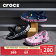 卡駱馳（CROCS）洞洞鞋貝雅卡駱班輕便耐磨一腳蹬休閑鞋|205089 黑色/白色-066 43 (270mm)