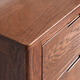 念念現代風(fēng)實(shí)木斗柜北歐臥室抽屜柜家用橡木收納柜簡(jiǎn)約整裝 胡桃木色 128*40*75cm(長(cháng)*寬*高)