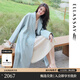 歌力思（ELLASSAY）【100%羊毛】博主同款秋冬新款綿羊毛安可拉紅雙面呢毛呢大衣 水粉藍 S