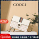 COOGI包包女款輕奢侈女士包單肩斜挎包生日新年情人節禮物送女友老婆 米白 精美禮盒送禮有面