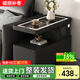 索璞現代簡(jiǎn)約邊柜輕奢客廳可移動(dòng)茶幾小戶(hù)型意式極簡(jiǎn)新款沙發(fā)邊幾推車(chē) 黑色【三色燈+無(wú)線(xiàn)充+USB】藍牙音響 【寬40*深90*高58】整裝