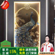 昊聰玄關(guān)墻裝飾畫(huà)正對進(jìn)門(mén)入戶(hù)高端走廊過(guò)道墻壁掛畫(huà)帶燈鑲鉆2026新款 【富貴孔雀-A款】手工鑲鉆 【80*160】適合1.1-1.3米墻面 【帶燈+接電款】拉絲鋁合金框