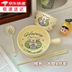 靜閑居碗碗筷套裝組合一人碗具餐具套裝一人個(gè)人專(zhuān)用一套泡面碗陶瓷吃飯 奶油修狗碗具四件套把