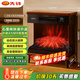先鋒（SINGFUN）壁爐取暖器家用石墨烯暖風(fēng)機電暖器仿真火焰電暖氣節能電熱風(fēng)機語(yǔ)音智能遙控定時(shí)多功能歐式電火爐 【升級ASMR氛圍音】DBL-GY1RPRO