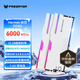 宏碁掠奪者（PREDATOR）DDR5 臺式機內存條 Hermes冰刃系列 RGB燈條 臺式機電腦配件 6000頻率 C28冰刃白 48GB 2條套條 24*2