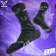 維動(dòng)（VEIDOORN）馬年驍騰運動(dòng)襪跑步健身專(zhuān)業(yè)羽毛球籃球襪透氣耐磨毛巾底長(cháng)筒襪 黑色【一雙裝】