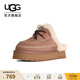 UGG秋季女士時(shí)尚舒適純色厚底系帶裝飾休閑半拖包頭拖1158260 RYK | 淺橡棕色 37