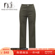 HRTIS雅迪斯2025春季新款 橄欖綠色小直筒褲AR5814019-145 橄欖綠色 XL (42)