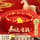 中國黃金（CHINA GOLD）馬上有錢(qián)黃金手鏈女轉運珠紅瑪瑙手串本命年新年禮物情人節送老婆 足金錢(qián)幣飛馬紅瑪瑙手串+證書(shū)禮盒