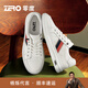 零度【楊爍同款】Zero板鞋男2025秋季新款時(shí)尚休閑小白鞋羊皮內里男鞋 白色 42 (260mm)