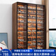 襄睿實(shí)木鞋柜落地靠墻定制客廳整墻玻璃門(mén)入戶(hù)玄關(guān)柜收藏展示鞋架 個(gè)性化定制【顏色+尺寸+格局】 順豐送貨上樓