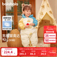 巴拉巴拉童裝嬰兒羽絨服連體衣寶寶衣服冬裝哈衣爬服萌趣男童女童 藍綠41501 90 cm