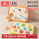 科巢硅膠手抓板兒童益智玩具0-3歲寶寶蒙氏早教嬰兒拼圖形狀配對 （2件套）數字 + 森林【柔軟硅膠-練習抓握】