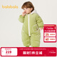 巴拉巴拉巴拉巴拉寶寶外出羽絨連體衣新生兒哈衣爬服冬裝可愛(ài)萌趣 黃綠41122 90cm