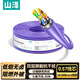 山澤七類(lèi)萬(wàn)兆雙屏蔽網(wǎng)線(xiàn)【0.57±0.008mm純銅芯】CAT7類(lèi)抗干擾低煙無(wú)鹵 工程家裝網(wǎng)絡(luò )箱線(xiàn)25米 7025SZP