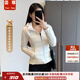蕓蕁羽絨服女2025新款瑜伽服女短款白鴨絨修身顯瘦冬季保暖連帽戶(hù)外運 MON 米白色 M 修身健【80-100斤】