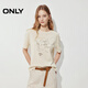 ONLY 2026春季文藝藝術(shù)感花朵圖案落肩袖寬松T恤女|126101066