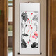 天尚噴畫(huà) 荷花九魚(yú)圖玄關(guān)裝飾畫(huà)新中式進(jìn)門(mén)走廊過(guò)道掛畫(huà)荷花畫(huà)客廳背景畫(huà) 年年有余N-卷軸 50*100cmMDF材質(zhì)