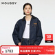 moussy 2026早春新品復古丹寧風(fēng)撞色短款牛仔夾克010IAF01-7801 981一次漂洗 均碼