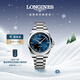 浪琴（LONGINES）瑞士手表 康卡斯系列悅動(dòng) 機械鋼帶男表 L38304926