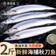 百庫新鮮秋刀魚(yú)特大 新鮮海捕酒店日式燒烤食材生鮮魚(yú)類(lèi)春節年貨海鮮 【特大】秋刀魚(yú)500g*2袋（凈重）