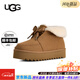 UGG秋冬季新款女士舒適蝴蝶結厚底可翻折鞋領(lǐng)休閑懶人毛毛鞋2026新款 CHE | 栗色 36 鞋內長(cháng)：22CM
