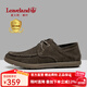 楓葉（leaveland）帆船鞋男冬季新款英倫風(fēng)時(shí)尚男士休閑鞋真皮透氣防滑商務(wù)樂(lè )福鞋男 卡其色（皮鞋碼） 41