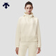 DESCENTE迪桑特WOMEN’S TRAINING系列女士連帽半拉鏈衛衣 CR-奶油色 L (170/88A)